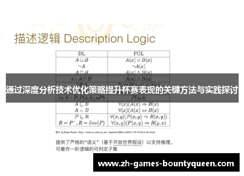 通过深度分析技术优化策略提升杯赛表现的关键方法与实践探讨