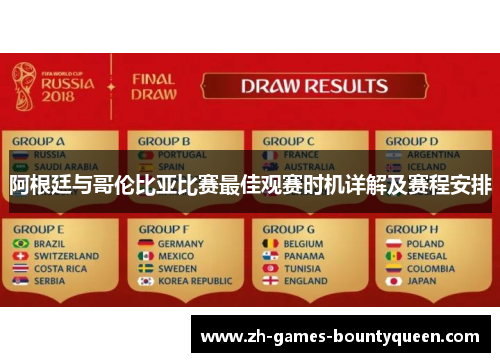 阿根廷与哥伦比亚比赛最佳观赛时机详解及赛程安排